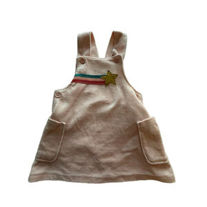 Girls Petit Lem velour rainbow Dress 12M Pink